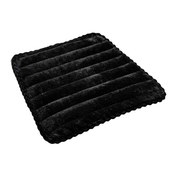OIUR Seat Cushion Trapezoidal Shape Adjustable Straps Plush Material Chair Pad Dining Office Car Seat Cover Home Accessory
