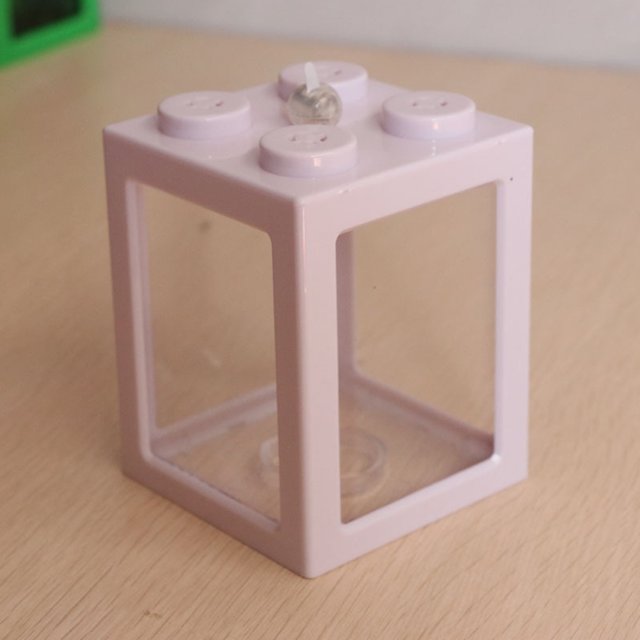 Acrylic Fish Bowl Office Ornamental Transparent Desktop Ecology Box with Light