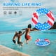 thumbnail image 3 of 1pc Star Bandera Flotante Anillo Inflable PVC Natación Natación Para Día de la Independencia, 3 of 5