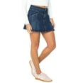 thumbnail image 3 of Celebrity Pink Women's Western Pleated Denim Mini Skirt, Sizes XS-XXXL, 3 of 5