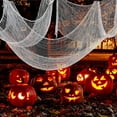 thumbnail image 4 of 5 Pack Halloween Decorations, Kabnic Halloween Gauze - Creepy Cloth for Indoor & Outdoor Halloween Decor, Haunted Houses, Gardens, Front Doors & Spider Web Decorations, 30"W x 72"L, 4 of 5