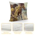 thumbnail image 4 of BCIIG Horse Graphic Decorative Throw Pillow Cover for Home Couch Living Room Bed Sofa - 1PC 20x20in, 4 of 5
