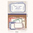 thumbnail image 3 of LCXmlly Collapsible Travel Bottle Clear Pocket Stickers Easy to Write Vintage Retro Decorative Labels, 3 of 6