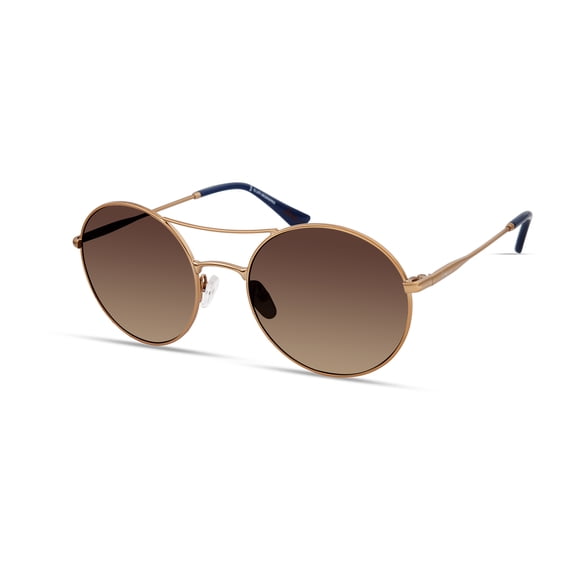 ED by Ellen Double Bar Round Sunglasses (S-33)