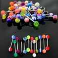 thumbnail image 3 of GKNET 10/30/50 PREMIUM Tongue Nipple Ear Rings BARS BARBELL BODY PIERCING Delicate Jewelry -50PCS, 3 of 8
