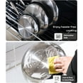 thumbnail image 6 of 3-Ply Stainless Steel Fry Pan With Lid 10 Inch, Induction Compatible, Oven Broiler Safe 600F, Fast Even Heat, 6 of 8