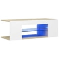 thumbnail image 2 of vidaXL TV Cabinet with LED Lights Stand HiFi Unit Home Furniture Multi Colors, 2 of 26