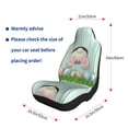 thumbnail image 5 of Yiaed White Bunny Bottom And Easter Eggs Print Car Seat Covers,Universal Auto Seats Protector Fits for Car,SUV Sedan,Truck,Automotive Seat Covers & Accessories-2 PCS, 5 of 9