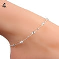 thumbnail image 7 of AYYUFE Single/Double Layer Star Ball Leaf Cross Charm Anklet Summer Lady Ankle Bracelet, 7 of 7