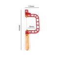 thumbnail image 2 of Mistaha Red Version 2.0 3-Inch Handcrafted Wire Saw with 7075 Aircraft Aluminum Frame - Durable Manual Saw for Wood, Stone, Metal - Curved Blade for DIY Crafting, 2 of 6