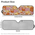 thumbnail image 7 of Yuyamidu Hippie Flowers Windshield Sun Shade Compatible with Wrangler JK JKU TJ 1997-2018, Foldable Windshield Sunshade Sun Visor Blocks UV Rays, 7 of 7
