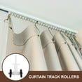 thumbnail image 3 of OULII 20Pcs Curtain Track Pulleys with Flexible Movement Easy Installation Assorted Color Black 1.4x0.8x0.6in, 3 of 8