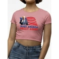 thumbnail image 3 of Make America Great Again Shirt Crop Tee Women's, 3 of 4