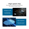 thumbnail image 2 of Time Clock,Employee Work Equipment Biometric Fingerprint Attendance Machine, Intelligent Fingerprint Attendance Machine Clock In Recorder ,Easy Operate, 2 of 5