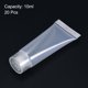 thumbnail image 3 of Uxcell 10ml Squeeze Tube Empty Cosmetic Tubes Plastic with Flip Lid Clear 20 Pack, 3 of 5