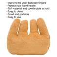 thumbnail image 5 of Hand Contracture Cushion Palm Grips Finger Rehabilitation Training Device Finger Separator, Comfortable Protection Finger Separation for Finger Rehabilitation Training Elderly Care[Brown], 5 of 9