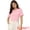 Pink, variant on Floral Puff Kawaii Peter Pan Collar Blouse M Light Blue