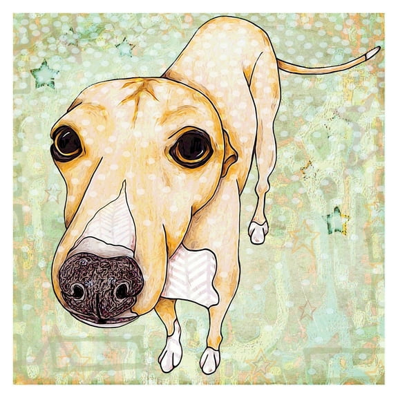 Marmont Hill Greyhound Painting Print on Wrapped Canvas