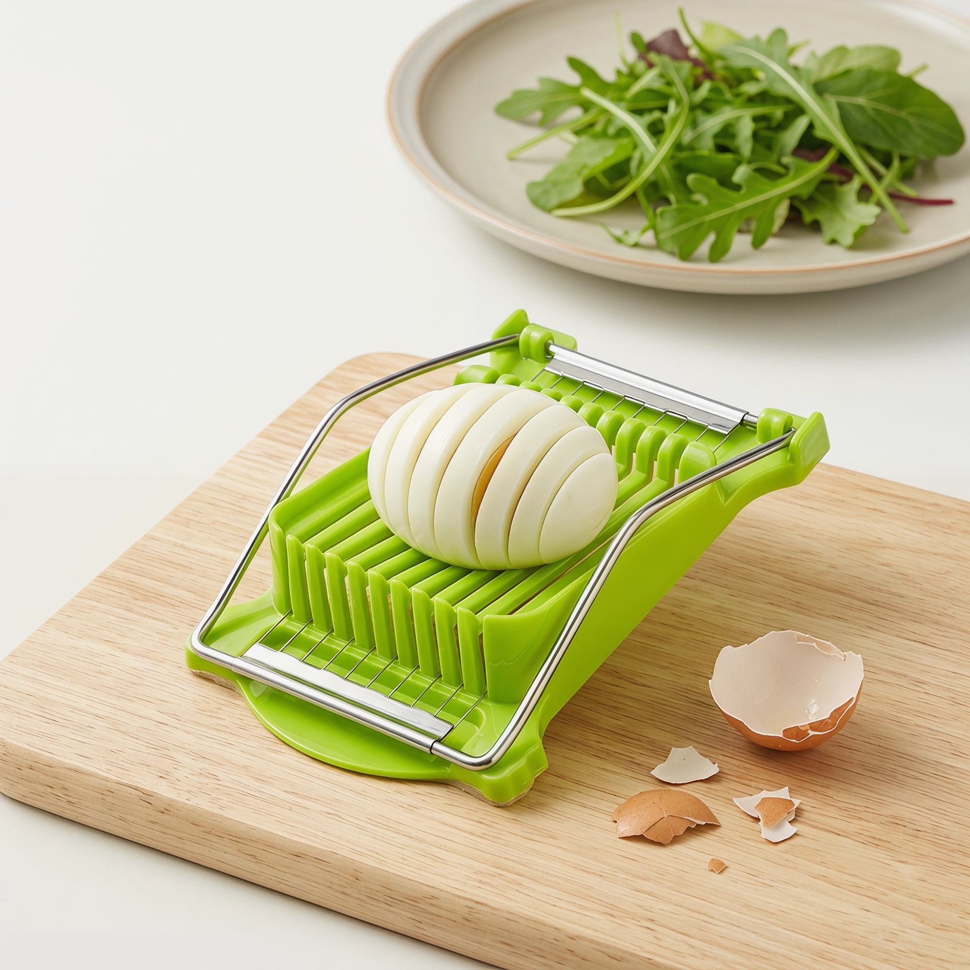 Unique Bargains Stainless Steel Wire Luncheon Meat Slicer for Cooking Green 5"x7.8"