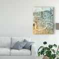 thumbnail image 3 of Trademark Fine Art 'New Orleans City Street Map Teal Orange' Canvas Art by Michael Tompsett, 3 of 4