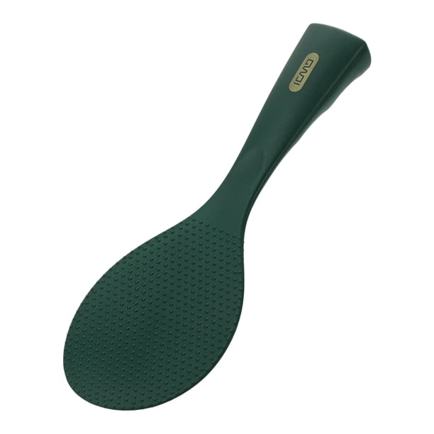 Espátula de arroz de silicona Uxcell, cuchara de arroz antiadherente, espátula de arroz resistente al calor, utensilio de cocina verde