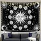 thumbnail image 1 of Tapiz de astrología del zodíaco, tapiz de constelación en blanco y negro para decoración de pared, tapiz de estética de bruja astrológica para dormitorio de adolescente, interesante para sala de, 1 of 5
