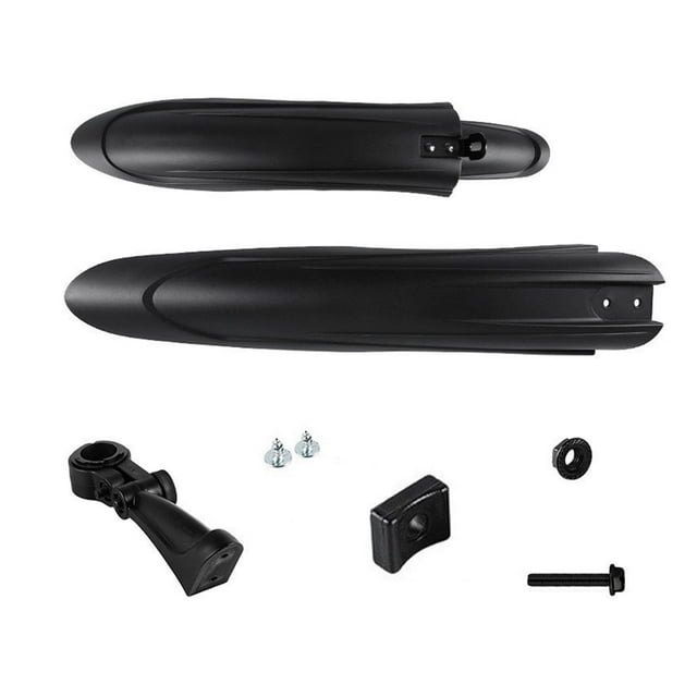 DYNWAVECA Bike Mudguard Front Rear Set Mud Guard Set Simple Installation Wheel Protector Front Rear Fenders for Mountain Bike Front41.2cm Rear46cm