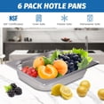 thumbnail image 5 of Hakka 6-Pack 1/2 Size Steam Table Hotel Pans 2.5 Inch Deep Stainless Steel, 5 of 8