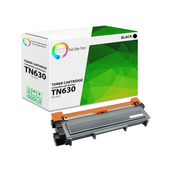 TCT TN630 Toner Cartridge - Premium Compatible Replacement for Brother TN-630 TN630 Black