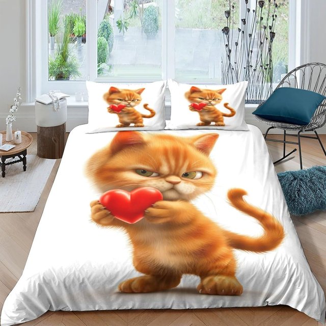 Printedanimal Juego de cama Funda nórdica Funda de edredón Fundas de edredón con