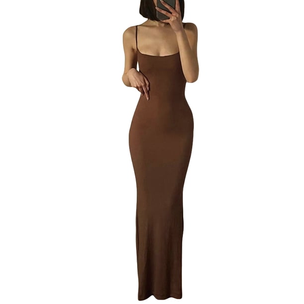 SAYOO Vestido de cola de pez sin mangas para mujeres SAYOO moda