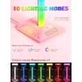 thumbnail image 3 of VCOM RGB Gaming Headphones Stand with 2 USB Ports, Pink Headset Stand with 10 Light Modes and Non-Slip Rubber, Suitable for PC Desk Accessories Gamers Gift(Pink), 3 of 9