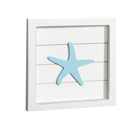 

MIUBAGIAL Ocean Theme Beach Wall Decor Coastal 3D Wall Art with Sand and Coral Seashell Beach Decorations for Home
