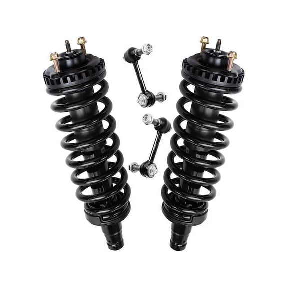 Front Strut Assembly and Sway Bar Link Kit - Compatible with 2004 - 2007 Buick Rainier 2005 2006