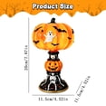thumbnail image 4 of Xingjin Halloween Resin Pumpkin Night Light with Witch Hat, LED Table Lamp with Warm Glow, Spooky Skeleton Decor for Home Indoor Party and Desktop, 4 of 7