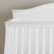 Child Craft Camden Crib and Changing Table Nursery Set, 4-in-1 Convertible Design, Matte White, 2-Piece