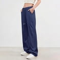 thumbnail image 5 of MEICHEN Essentials Summer Fashion Clothes for Women Women Elastic Waisted Parachute Hiking Pants with Pockets Water Lightweight Pants Casual Pants for Women, 5 of 8