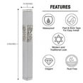 thumbnail image 3 of A&S Mezuzot Modern Aluminum Pomegranate Design Mezuzah Case Home Accessories (Silver, 12cm-5inch), 3 of 5