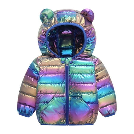 

Dezsed Children Winter Outerwear Jackets Coats Clearance Cute Baby Girls Jacket Kids Boys Down With Ear Hoodie Spring Girl Clothes Infant ClothingCoat Blue 18 Months