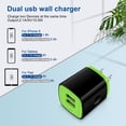 thumbnail image 3 of Zacenei USB Charger Block,2Pack iPhone Charger Cable Cords 6ft&1Pack 2.1A Dual USB Charger Adapter Wall Plug Fast Charging Block Multi Charging Cables 6ft iPhone Charger Set Compatible for iPhone 14, 3 of 8