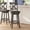 Gray Wash Walnut/Black, variant on Flash Furniture Felicity Classic Leathersoft and Wood Cross Back Barstool