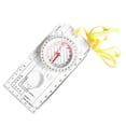 thumbnail image 1 of Ruler Map Scale Compass Camping Tools Space Saving in 1 Accuracy Transparent Multifunctional Shockproof Waterproof Survival Accessories Transparent, 1 of 8