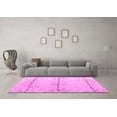 thumbnail image 3 of Ahgly Company Indoor Rectangle Solid Pink Modern Area Rugs, 2' x 5', 3 of 4