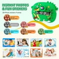 thumbnail image 5 of PayUSD Kids Camera Selfie Video Instant Print Birthday Gifts for Christmas Girls Boys Age 3-12 1080P Digital Photos Portable Toddler Toys for 4 5 6 7 8 9 10 Year Old with 32GB SD Card Dinosaur Green, 5 of 7
