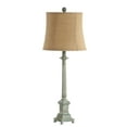 thumbnail image 3 of Safavieh Collin 35.1" Traditional Antique Blue Table Lamps with Brown Solid Print Shades, 3 of 5