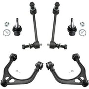 Detroit Axle - RWD Front End Kit for Chrysler 300 Dodge Challenger Charger Magnum, Upper Control Arms w/Ball Joint Sway Bars Lower Ball Joints Replacement