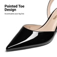 thumbnail image 4 of DREAM PAIRS Women's Slingback Kitten Low Heel Closed Toe Ankle Strap Heels Pointed Toe Strappy Pumps Shoes Party Wedding Dress Shoes, 4 of 7