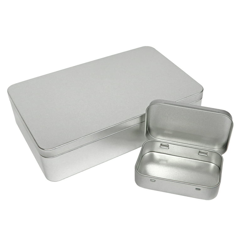 8oz. Square Silver Tin with Clear Lids for only $9.95 at Aztec