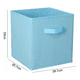 thumbnail image 2 of Caja de Almacenamiento Plegable Malubero 3pz Portátil azul, 2 of 3
