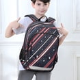 thumbnail image 6 of Flip-Top Backpack 17L Capacity Lightweight Bookpack Reflective Safety Strips & Adjustable Chest Strap Stripes and Stars, 6 of 7